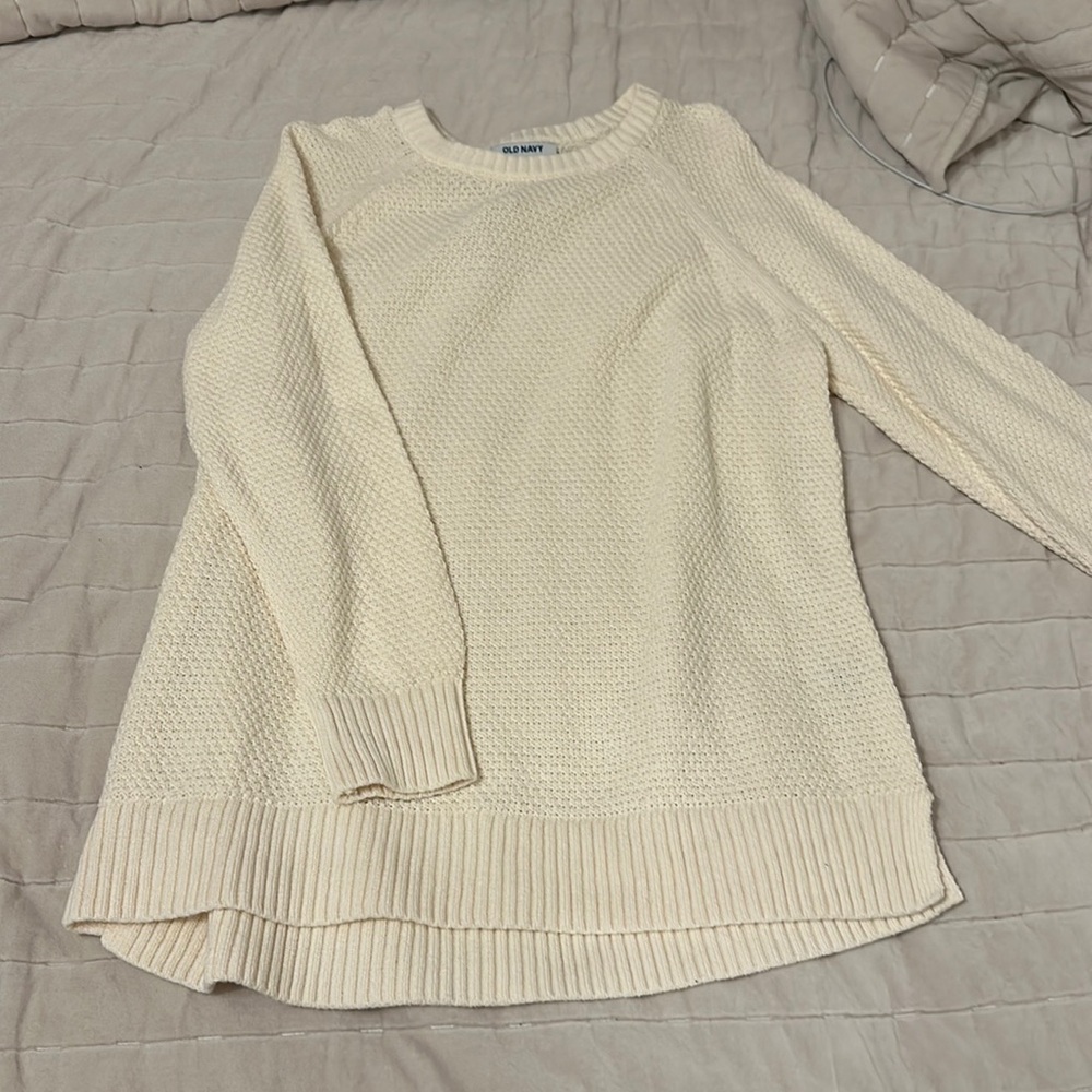 Cream Oversided Sweater Old Navy